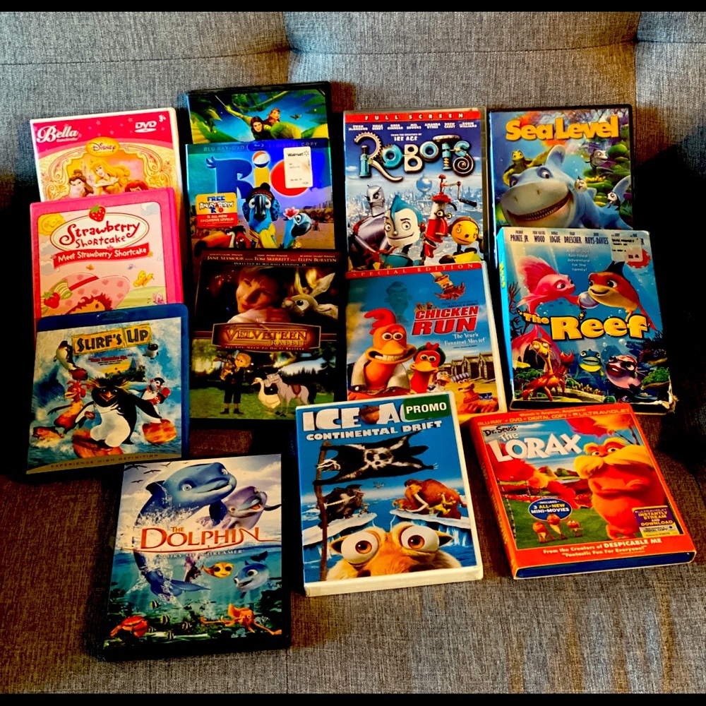 EUC VARIETY KIDS DVD’S and BLUE RAY’S